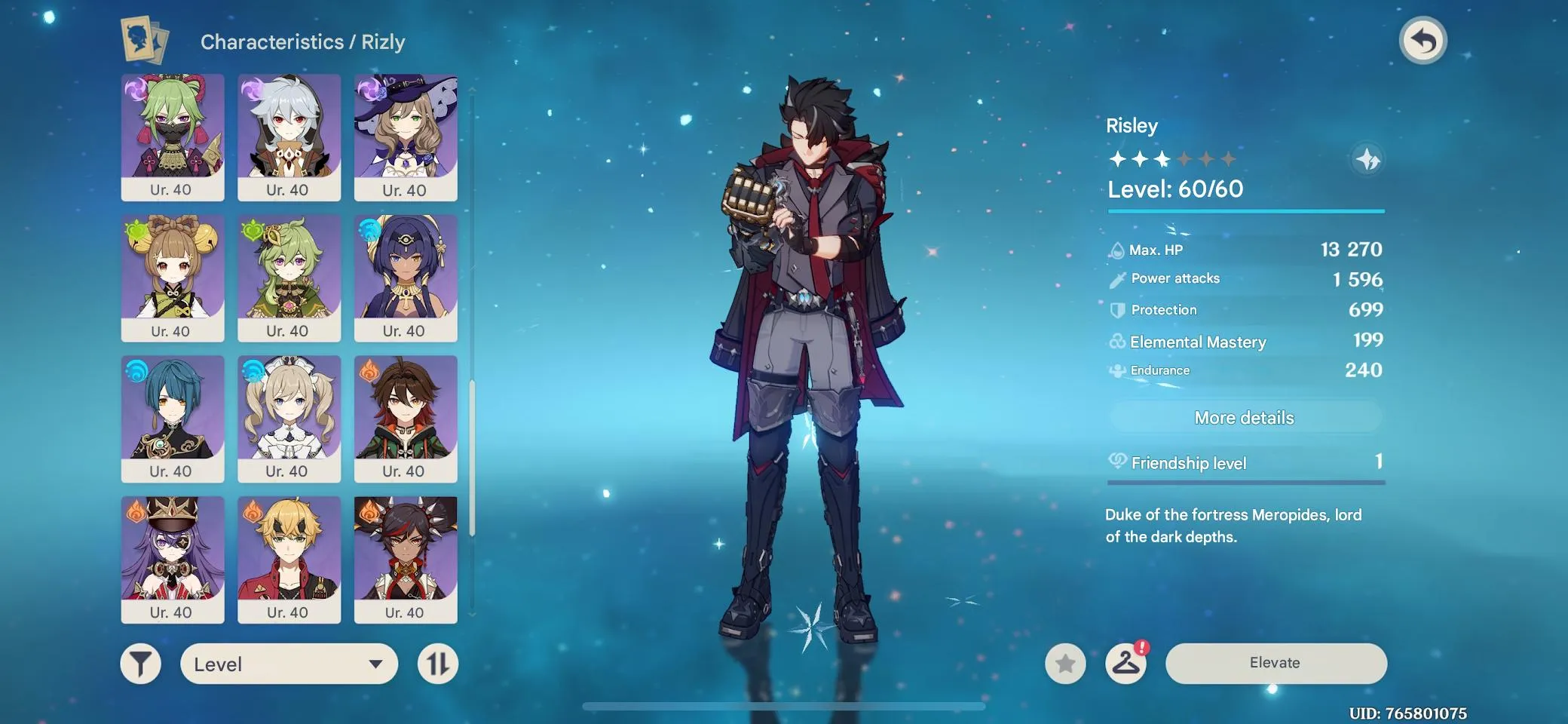 GI1363 High AR51 Lumine starter with Wriothesley, Kazuha C2, Mualani with Signature Weapon, Yae Miko, Kinich and many 4-star characters 